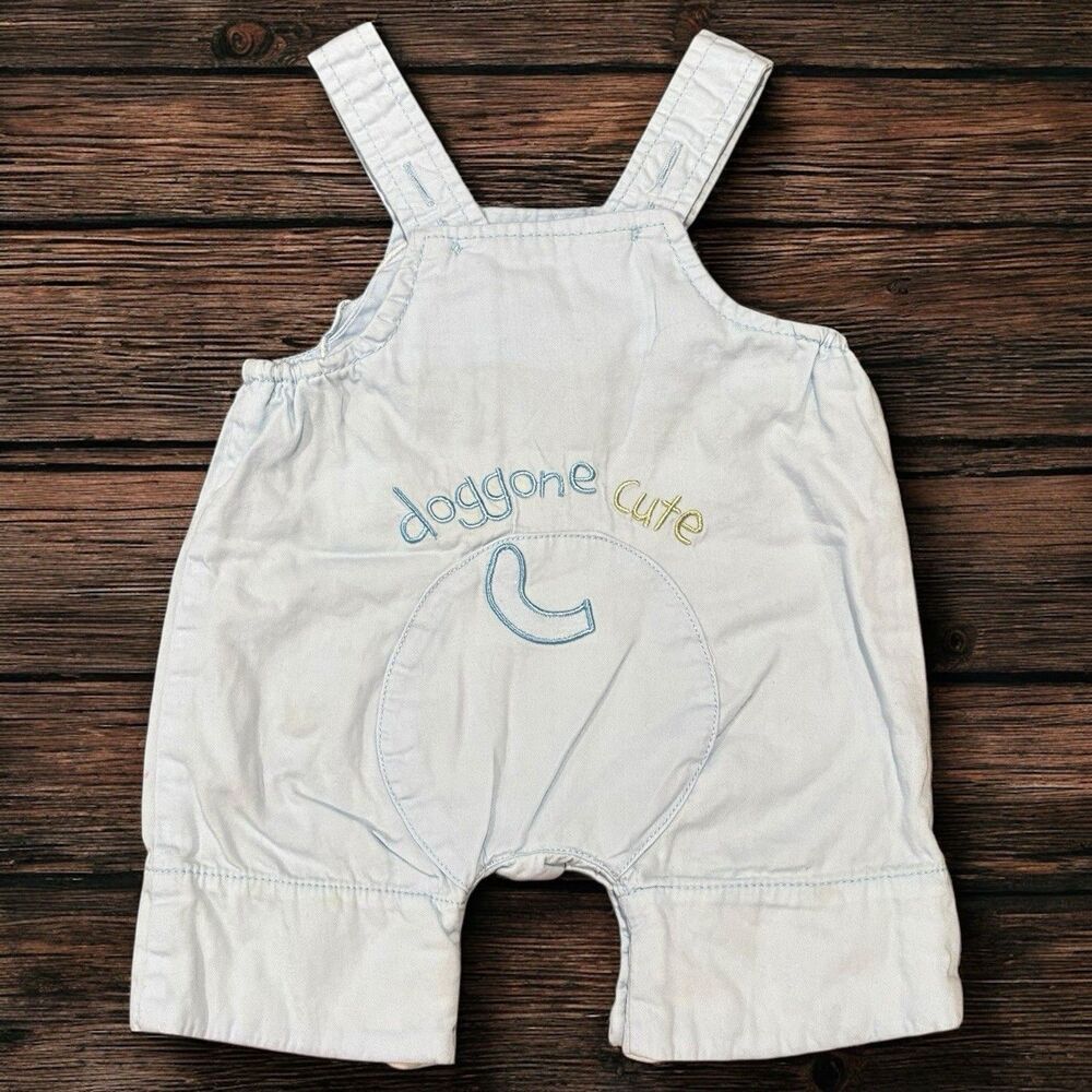 Adorable Blue Dog Face Romper - Picture 5 of 8